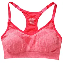 Женский Быстросохнущий дышащий бюстгальтер для йоги Ремни без оправы нижнее белье Быстросохнущий лифчик для бега и для фитнеса ударопрочный пуш-ап жилет дропшиппинг