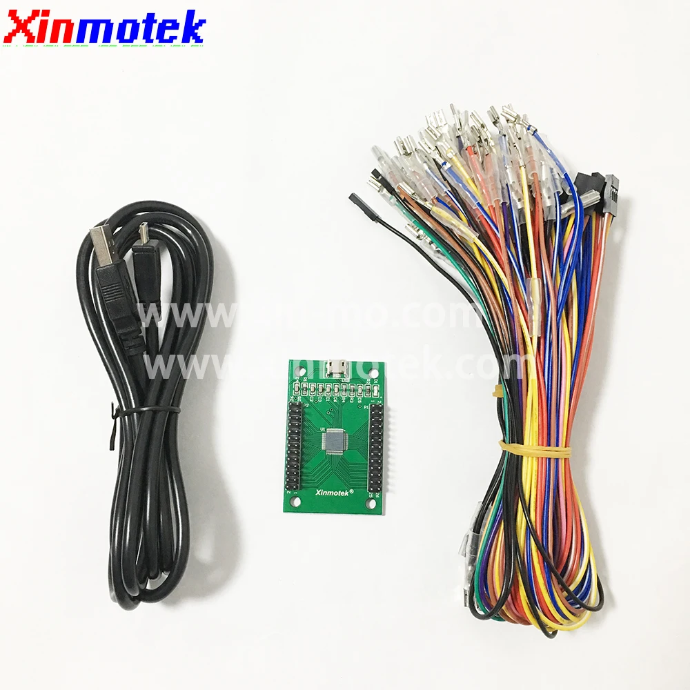 Xinmotek XM-11 DIY 2 игрока контроллер со светодиодный/USB для Jamma аркадная игра контроллер/аркадная игра машина аксессуары