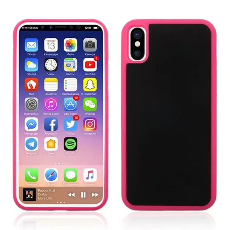 50 шт. противоударный жесткий чехол против гравитации Magic Cover для iPhone 11 Pro Max XS XR X 8 7 6 6S Plus samsung 9 8 S10 E S9 S8 S7 Edge