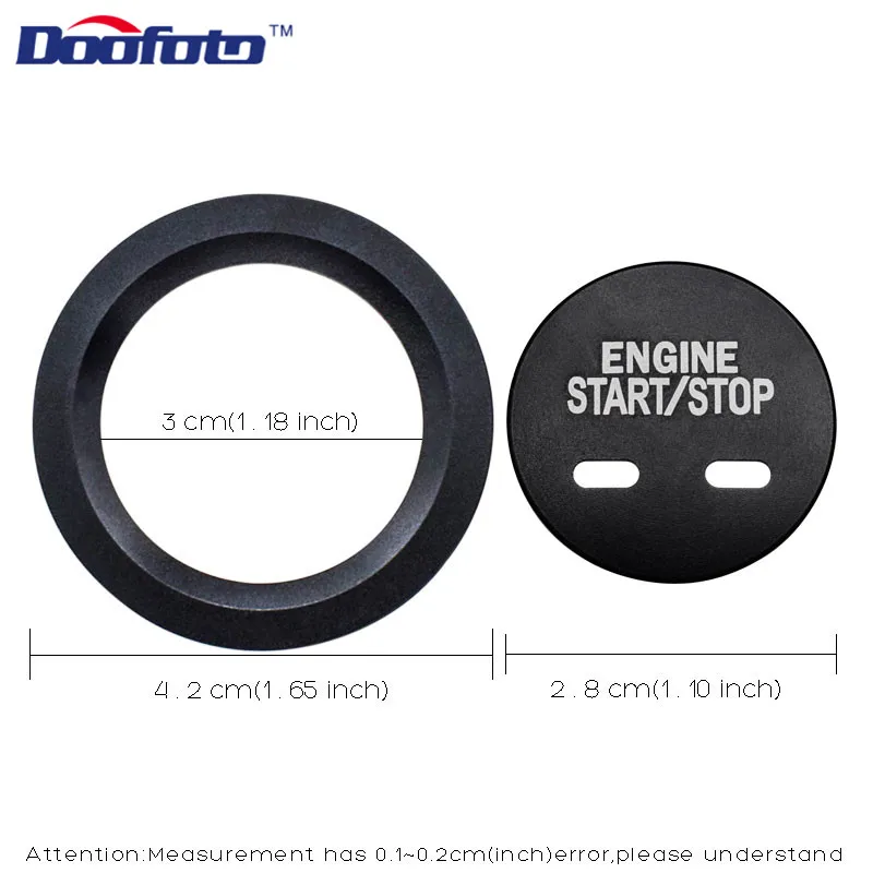 Car Styling Start Engine Button Ignition Trim Covers Case car start button cover For Cadillac XT5 CT6 XTS CTS SRX New Auto Accessorie