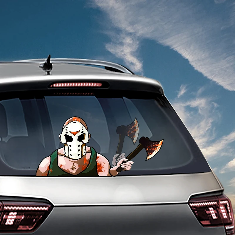 

Mask Killer Removable Waving Wiper PVC Rear Window Wiper Stickers And Decals Rear Windshield Car Styling Decorative Accessories