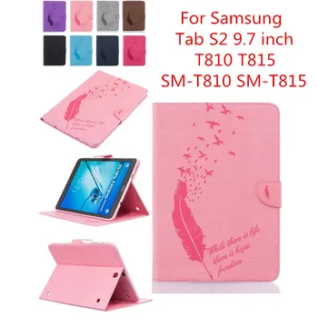 

Luxury Tablet Covers Cases For Samsung Galaxy Tab S2 9.7 inch SM-T810 SM-T815 PU Leather Flip Wallet Stand Cover For T810 T815