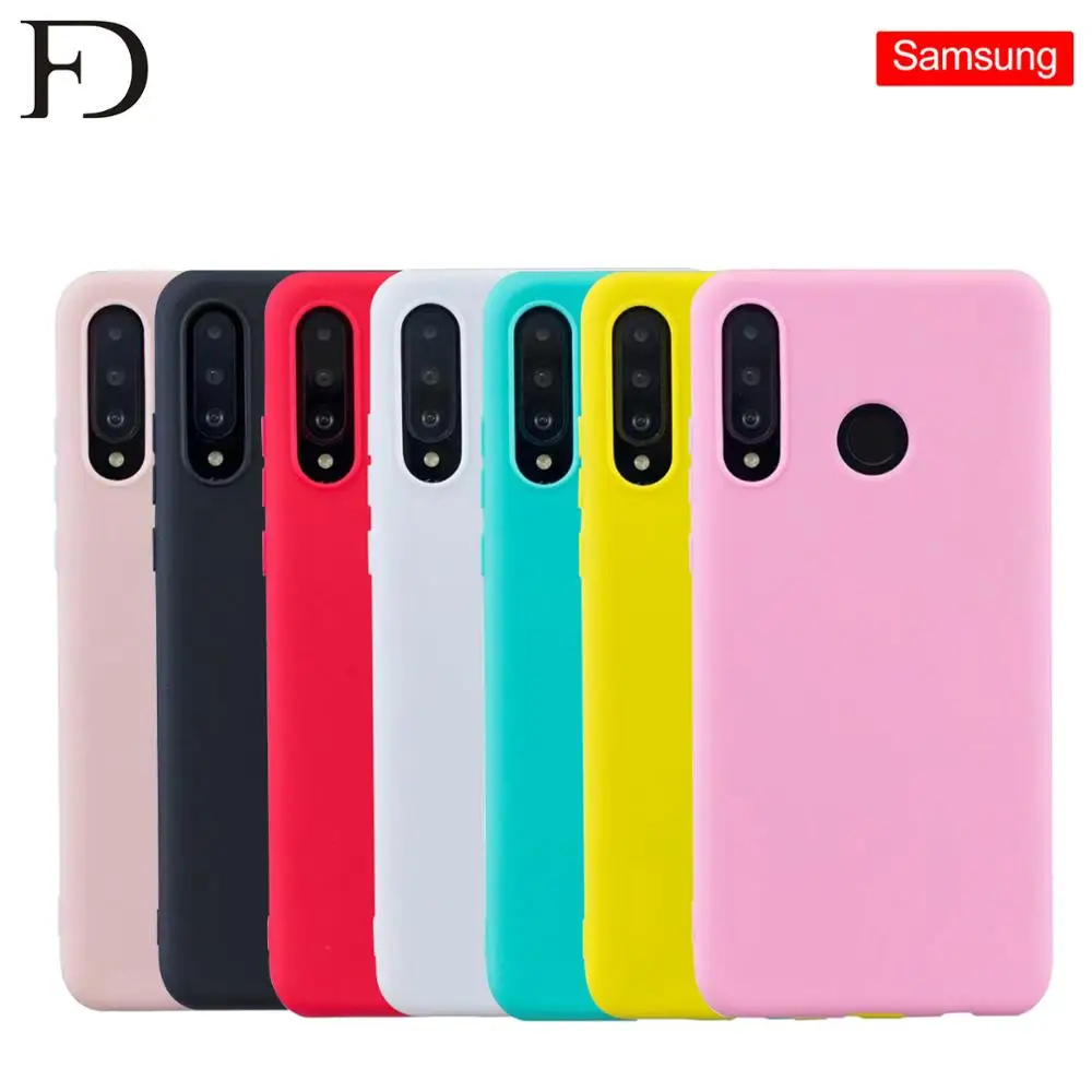 

FastDeng Pure Candy Color phone case for Samsung S8 S9 S10 Plus lite case Soft TPU shockproof cover for A9 2018 Note8 Note9 case