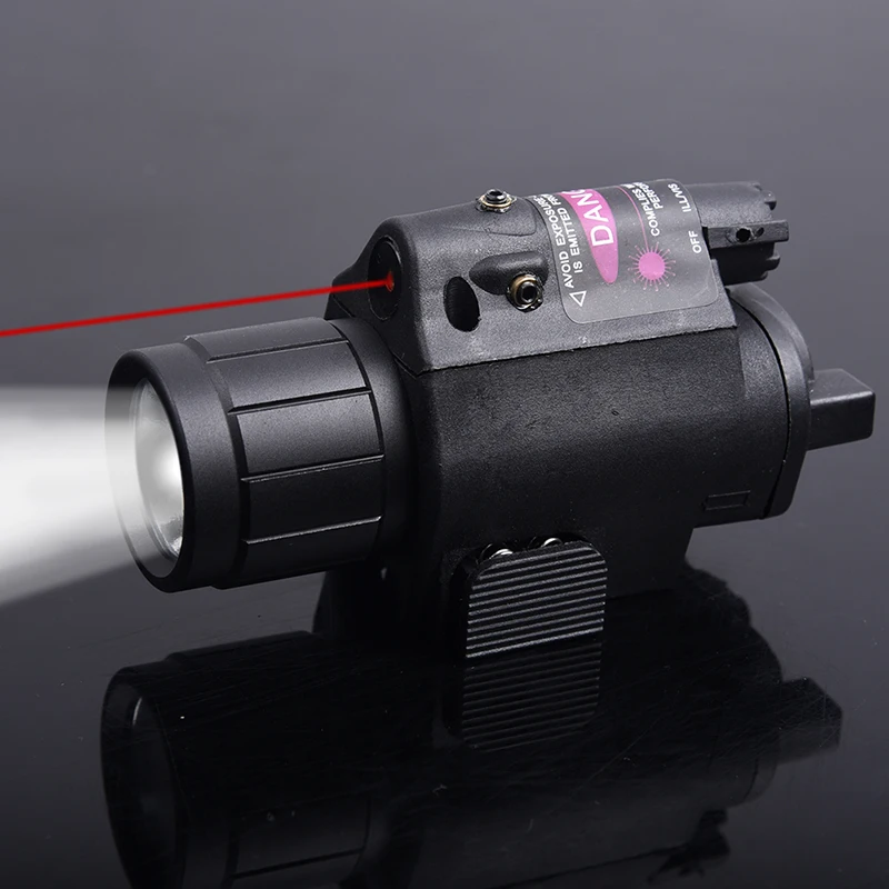 Hunting tactical compact CQB Torhc 600 LUM Flashlight+Red Dot Laser