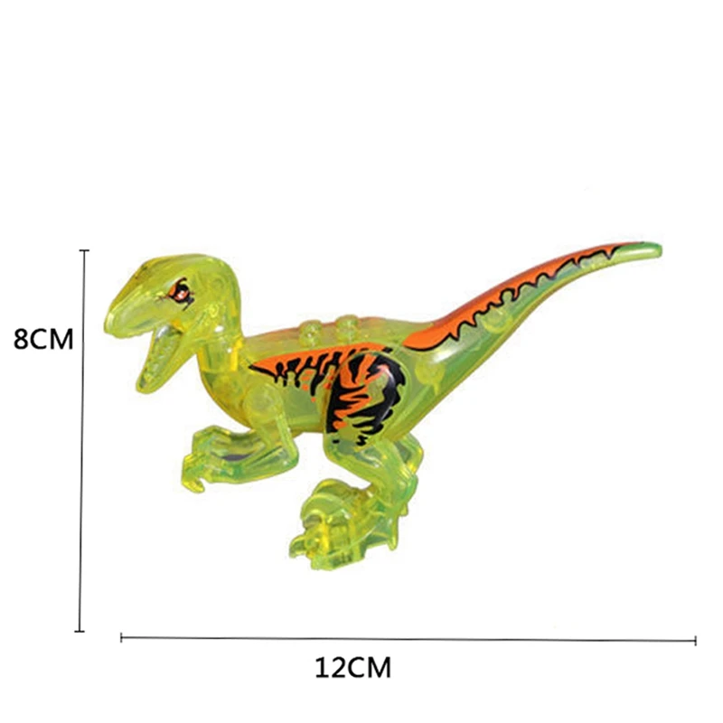 Jurassic Park Crystal Dinosaur World Wing Dragon Tyrannosaurus Assembling Toy DIY Model Building Blocks Gift for Kids Playmobil