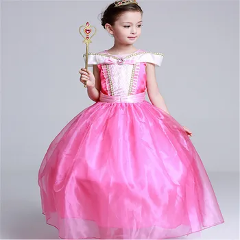 

Hot Halloween girl party dress snow queen elsa princess dress cosplay costume kids dresses for girls clothes children clothing