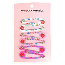 6 шт./партия милые фруктовые Клубничные Сладкие Заколки для волос для девочек заколки для волос для девочек Детская Шпилька Головные уборы модные аксессуары