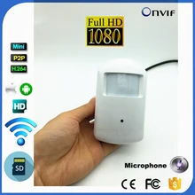 Wifi ip-камера с отверстием, 1080 P, детектор движения, стиль HD, PIR, беспроводная ip-камера, Wifi, P2P, безопасность, микро SD карта, аудио