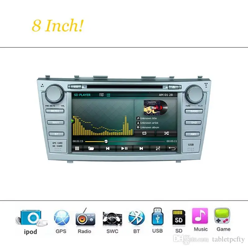 Top 8" Car DVD player with GPS(optional),BT/TV,audio Radio stereo,car multimedia headunit for TOYOTA CAMRY 2007 2008 2009 2010 2011 6 Top 8" Car DVD player with GPS(optional),BT/TV,audio Radio stereo,car multimedia headunit for TOYOTA CAMRY 2007 2008 2009 2010 2011 6