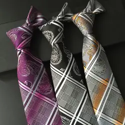 Мода галстук мужские галстуки для мужчин Vestido полиэстер шелковый галстук Gravata Бизнес платье галстук в полоску повседневные Галстуки