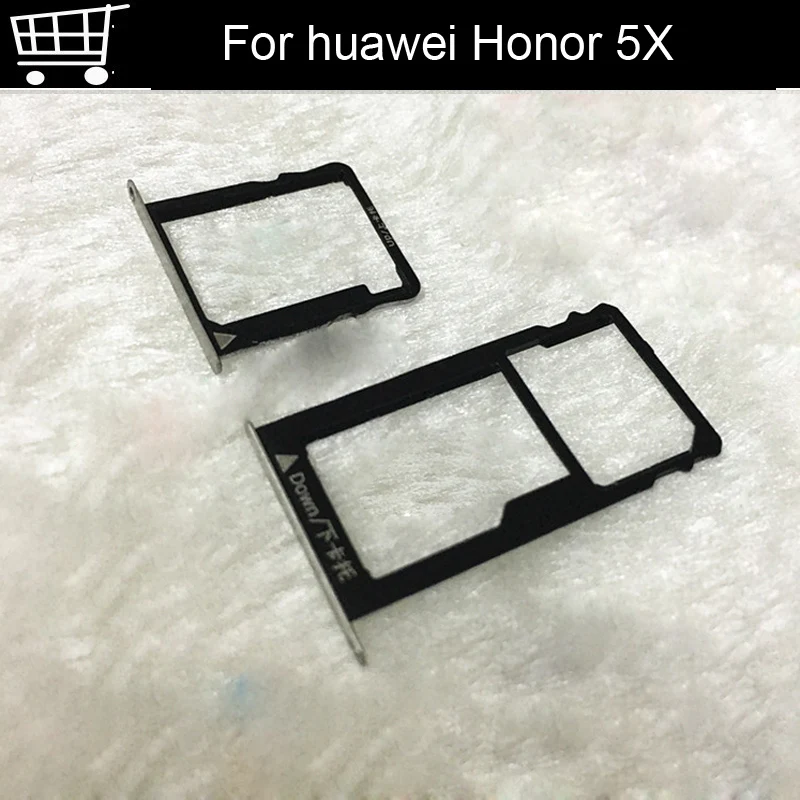 5SES/лот для Huawei Honor 5X лоток sim-карты+ Micro лоток для карт SD Держатель Слот Разъем Адаптера Замена Ремонт Запчасти