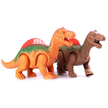 

Luminous Light Up Dinosaur Electronic Walking Robot Dinosaur Model Kids Toy Gift