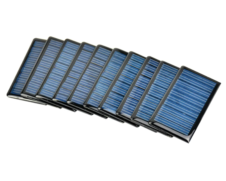 SUNYIMA 10 шт. солнечные панели солнечные эпоксидные пластины поликристаллическое пятно 68x37 мм 5В 60ма DIY Солнечное зарядное устройство Painel Solars