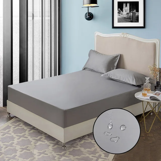 Buy Cotton Waterproof Mattress Cover Four Corners With