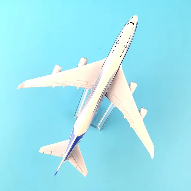 オリジナルの16cm飛行機モデル,ボーイング747 B747-400,金属合金