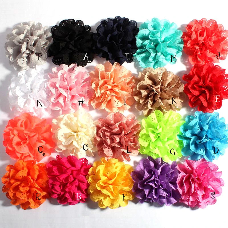 120 шт./лот 10 см 20 цветов|flower clip art free|fabric flower clipsfabric pot |