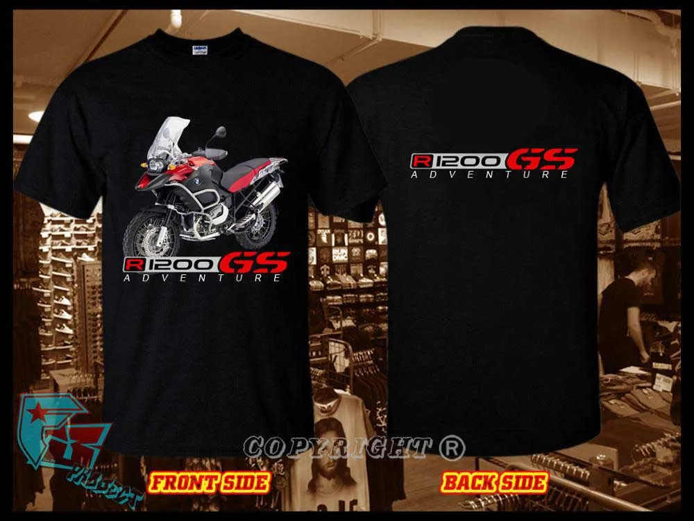 

New R1200 Gs Red Adventure Size S To 3Xl Brand Cotton Basic Tops Fitness T-Shirt
