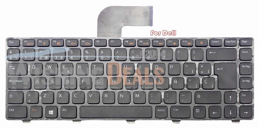 Genuine New For Dell MP-10K66E0-698 SP spanish black Keyboard Free Shipping | Компьютеры и офис
