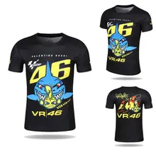 Бесплатная доставка 2017 Новый Валентино Росси VR46 Доктор Moto GP быстросохнущие Джерси футболка