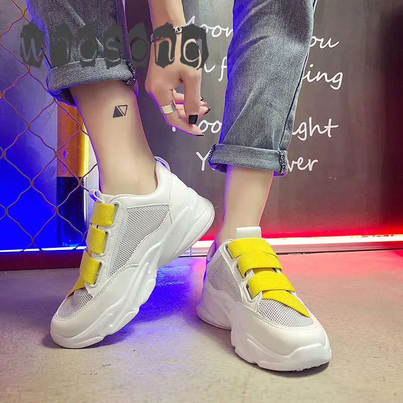 

Women Shoes Casual Vulcanize Shoes Women Fashion Slip On Shoes Female Air Mesh Sneakers Women Flat Platform Shoes Tenis Feminino