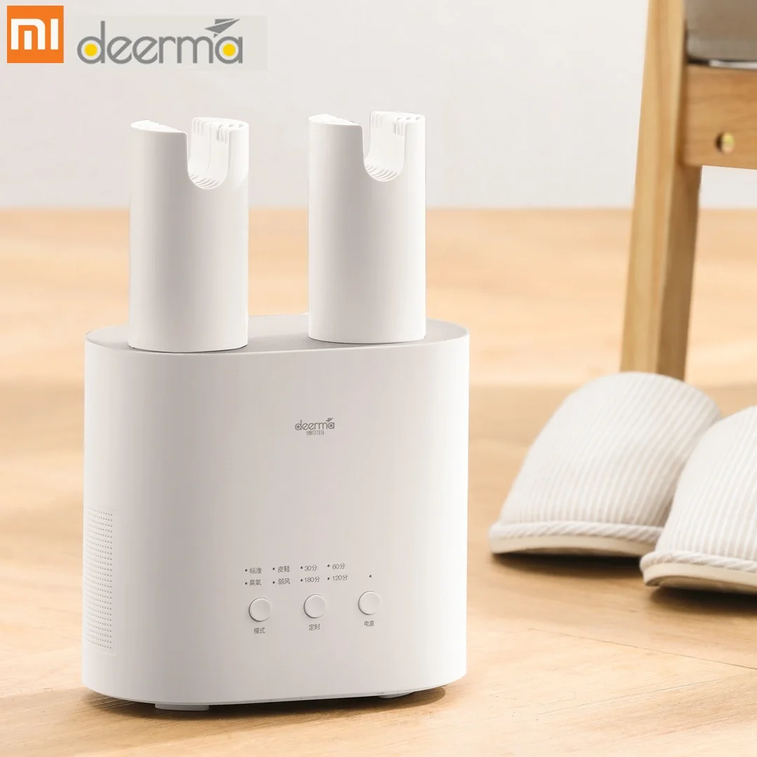 

Xiaomi Deerma DEM-HX20 Air Dried Shoes Dryer U-shape Air Outlets Ozone Care Multi-function Smart Air Dehumidification Dryer