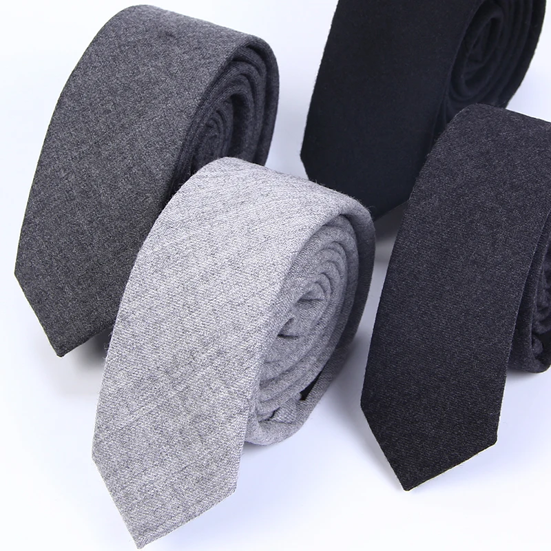 slim wool tie