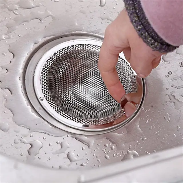 Kitchen Stainless Steel Water Sink Strainer Drain Filter Plug Cover Floor Drain Plug Bath Catcher Drain Plug 2o0124