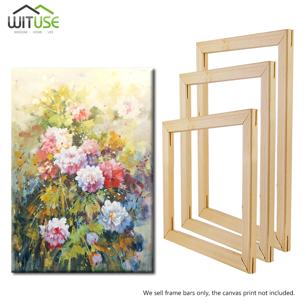 2Pcs Wood Stretcher Strip Bar Frame For Canvas Painting Art Gallery Painting Frame for canvas oil painting nature wood DIY frame