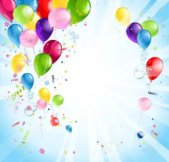 

TR photographic background balloons rain color bokeh hazy baby happy birthday party backdrops for sale photocall custom photos
