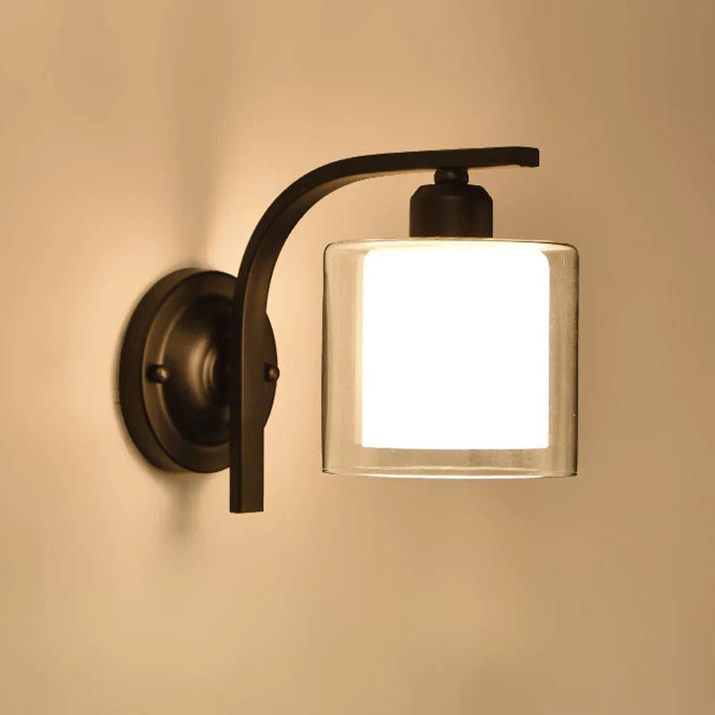 

Bedside Wall mounted Sconce Lights for Corridor Bedrooms Creative wall lamp Lights With lamp shade simple style wall Sconce lamp