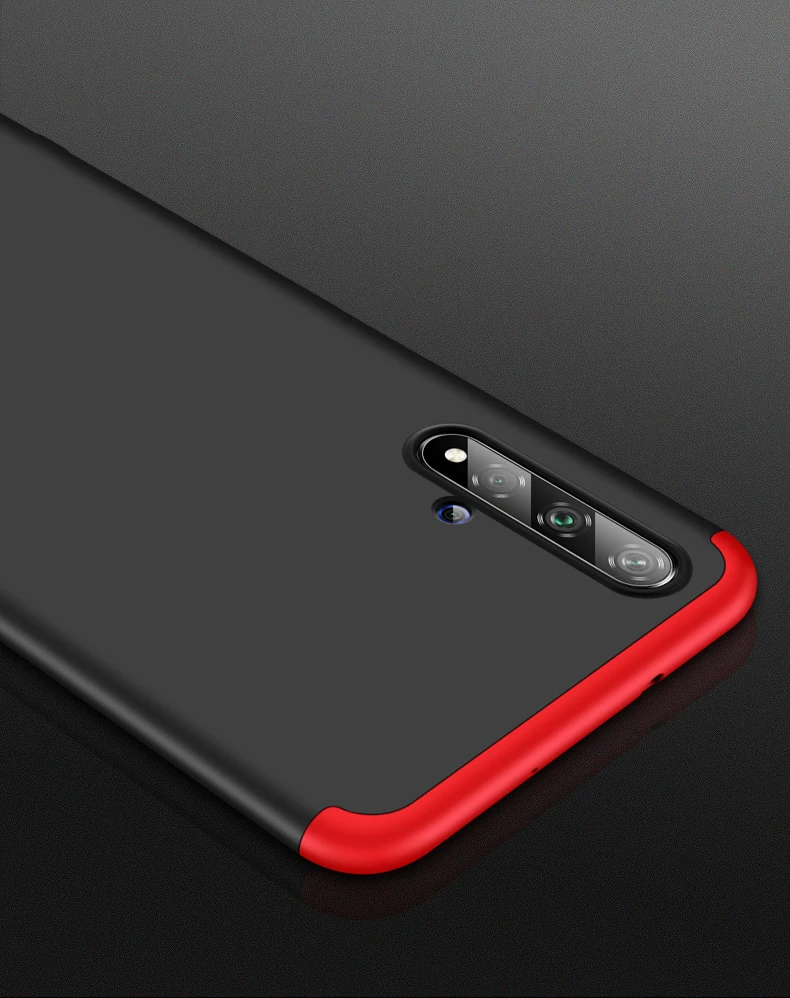 KEYSION Ốp Điện Thoại Cho Huawei Honor 20 Pro 20i 10i 8X Max Mờ Cứng PC 3 trong 1 Chống Sốc Lưng bao da Dành Cho Huawei Nova 5 Pro 5I waterproof case for huawei