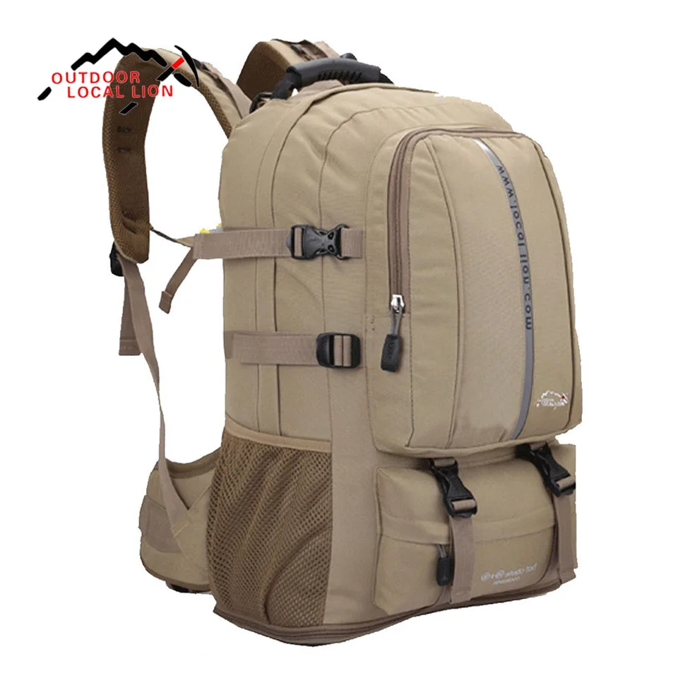 

Local Lion 50L Travel Backpack Waterproof Nylon Men Climbing Backpack Camping Hiking Backpacks Male Laptop Back Bags Backpack