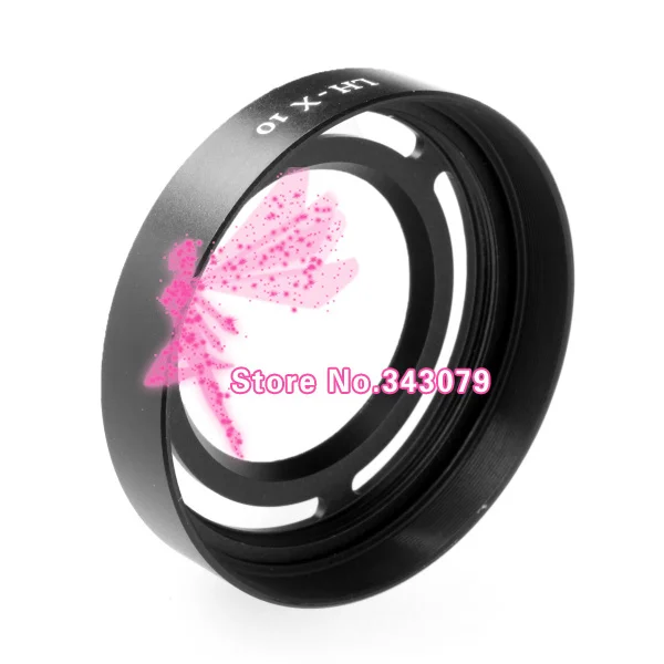 

5pcs/lot Digital Camera 52mm Metal Filter Adapter Ring + Lens Hood for Fujifilm Fuji X10 replace LH-X10 Free Shipping