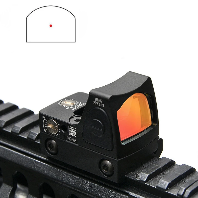 

Mini RMR Red Dot Sight Collimator Glock / Rifle Reflex Sight Scope fit 20mm Weaver Rail For Airsoft / Hunting Rifle