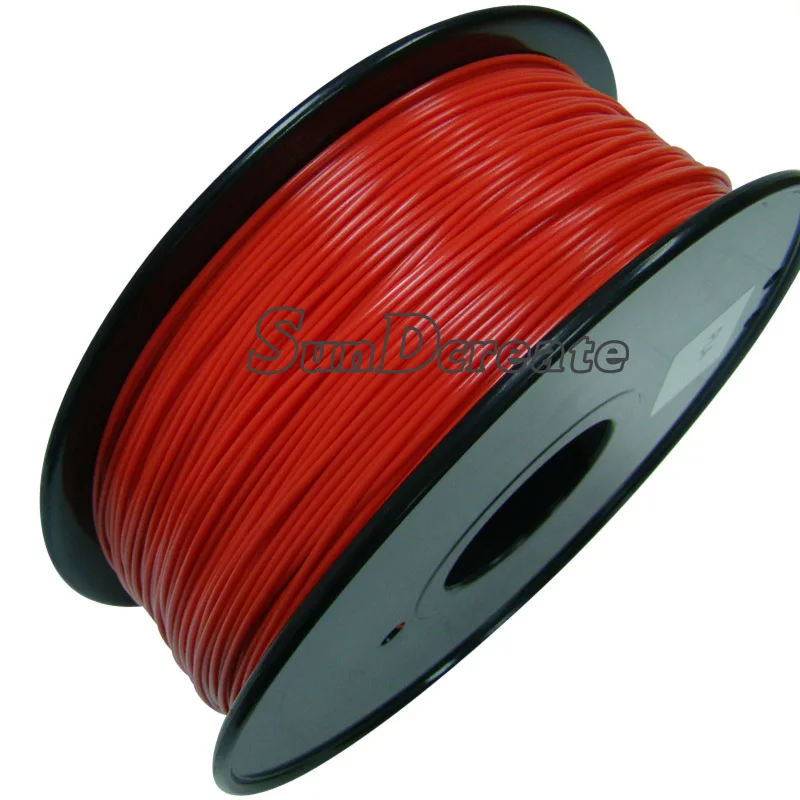 SunDcreate ABS/PLA материал 1,75 мм 3d печать нити 1 кг пластиковые резиновые расходные материалы материал для 3d печати er нити - Цвет: PLA Bright Red