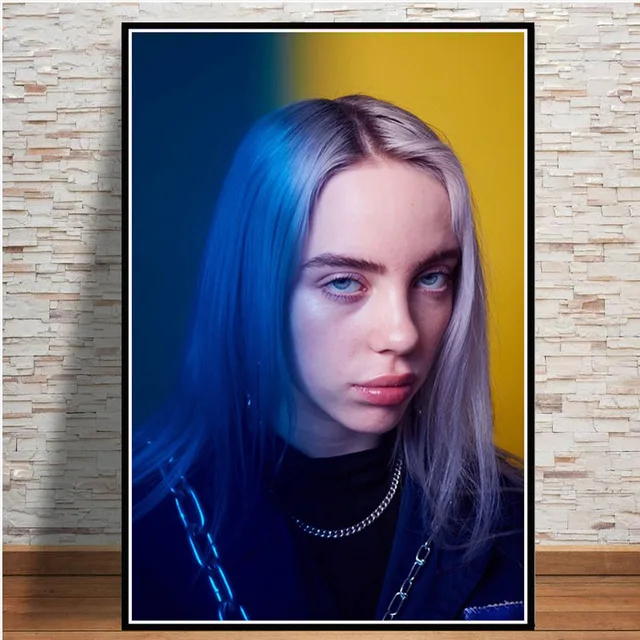 Скандинавские настенные художественные картины на холсте Billie Eilish плакат певица звезда Модульная картина Hd рисунок украшение дома для гостиной - Цвет: Nordic ZZ13084-07