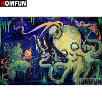 

HOMFUN Full Square/Round Drill 5D DIY Diamond Painting "cartoon animals" 3D Embroidery Cross Stitch 5D Home Decor A17110