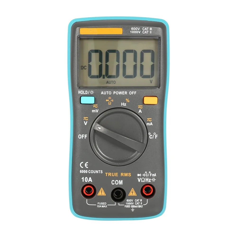 

Digital Multimeter Electronic Measuring Instrument AC/DC Ammeter Voltmeter Ohm Portable Meter