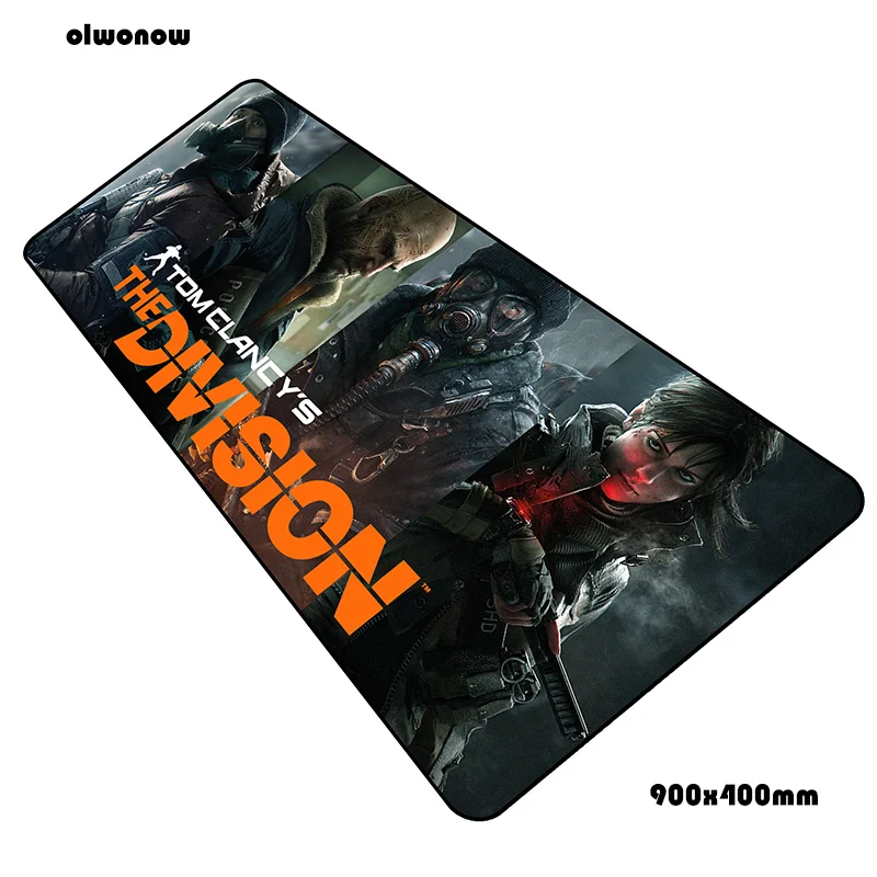 Коврик для мыши tom clancy's the division, геймер, милый, 90x40 см, коврик для мыши, игровой коврик для мыши, xl коврик для мыши, стол для компьютера, коврики для мыши