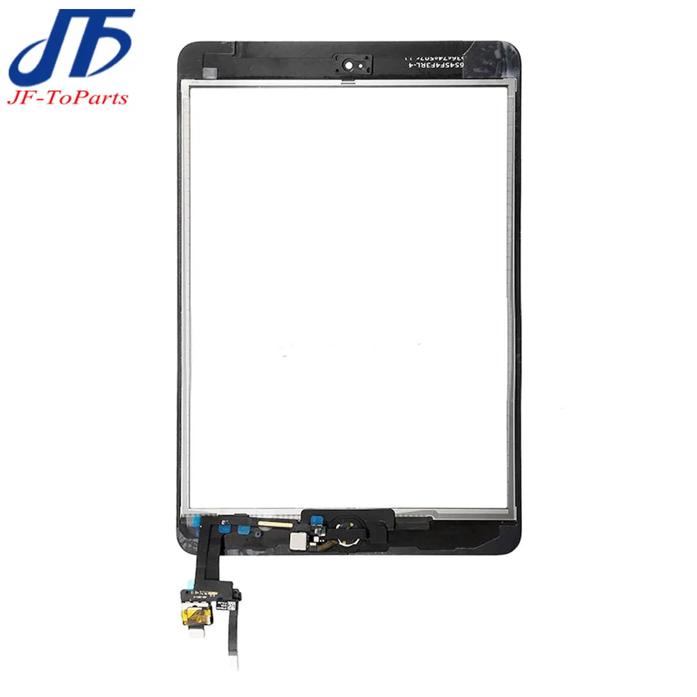 10Pcs replacement For iPad mini 3 ipad3 Touch Screen Digitizer panel Assembly with Home Button Flex & IC Connector + sticker