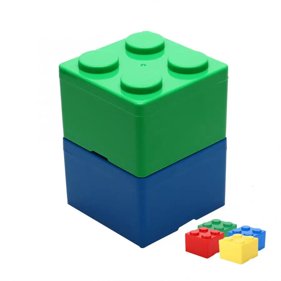 

Pill Case Container Desktop Cosmetic Makeup Tools Storage Box Case DIY Building Blocks Container Organizer for Medicines