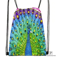 Изготовленная на заказ Мандала-буддистская-5 походная сумка на шнурке для мужчин и женщин милый рюкзак для детей(черная спинка) 31x40 см#20180611-03-144