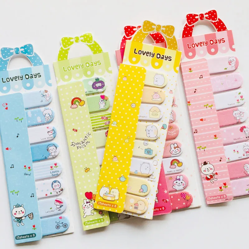 A55 120 страниц/упаковка милые блокноты для записей с кроликом|planner stickers|sticky notesmemo pad |