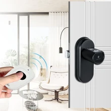 L6SRB электронный дверной замок безопасности, умный дом без ключа приложение Bluetooth отпечаток пальца удаленный цилиндрический дверной замок