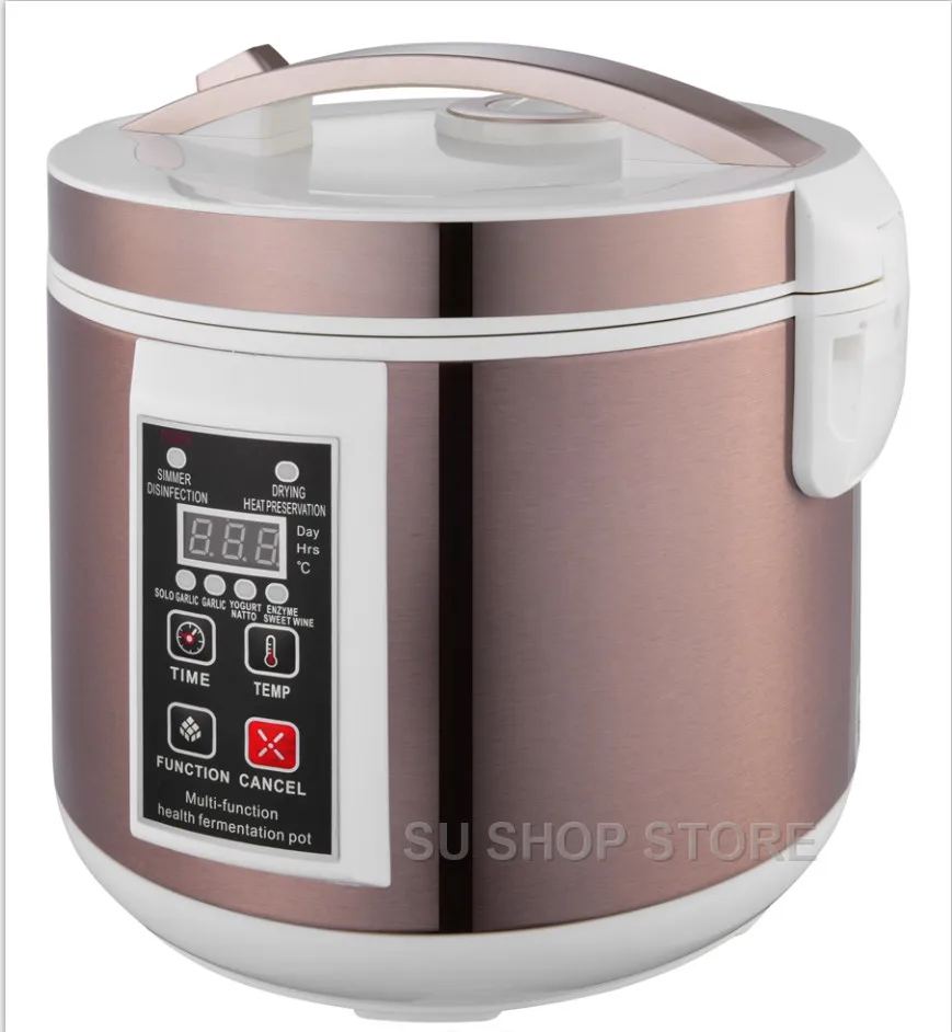 

6L Automatic Black garlic fermenter household DIY zymolysis pot maker 110V 220V black garlic fermenting machine EU US AU UK