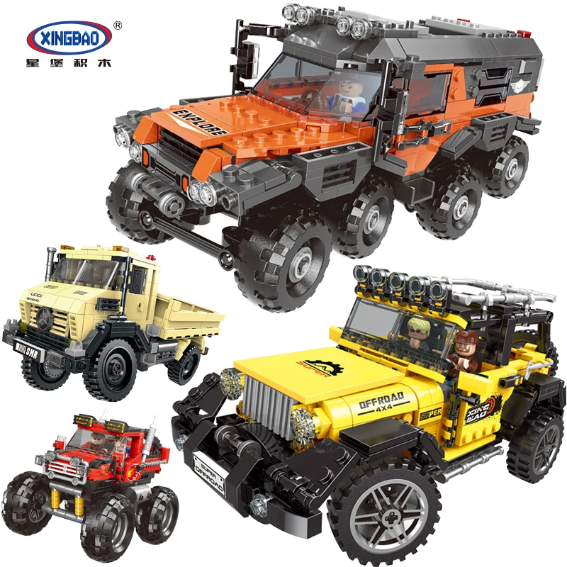

Technic Series City Jeep Big Car Pickup Truck Truck Blocks Set Brick Kids Toys Education City Friends