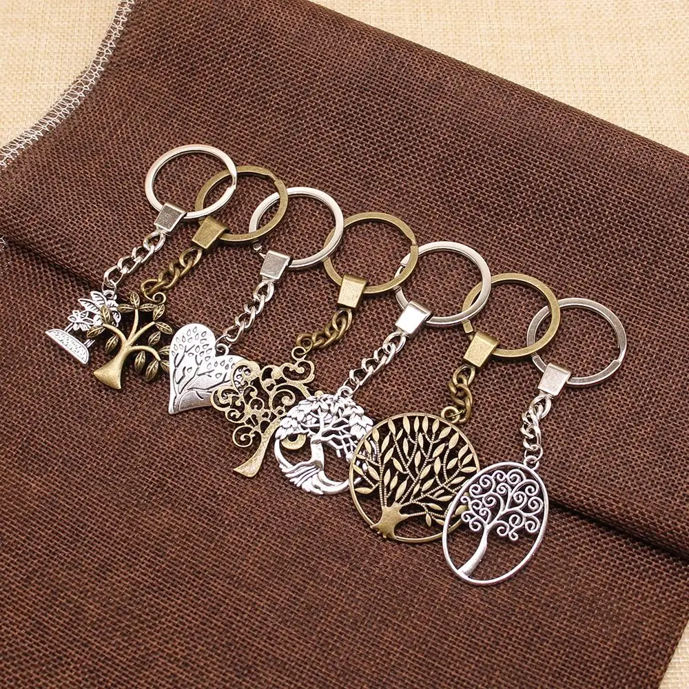 

Tree Of Life Keychain Tree Life Pendant Key Chain Women Key Rings Men's Chain