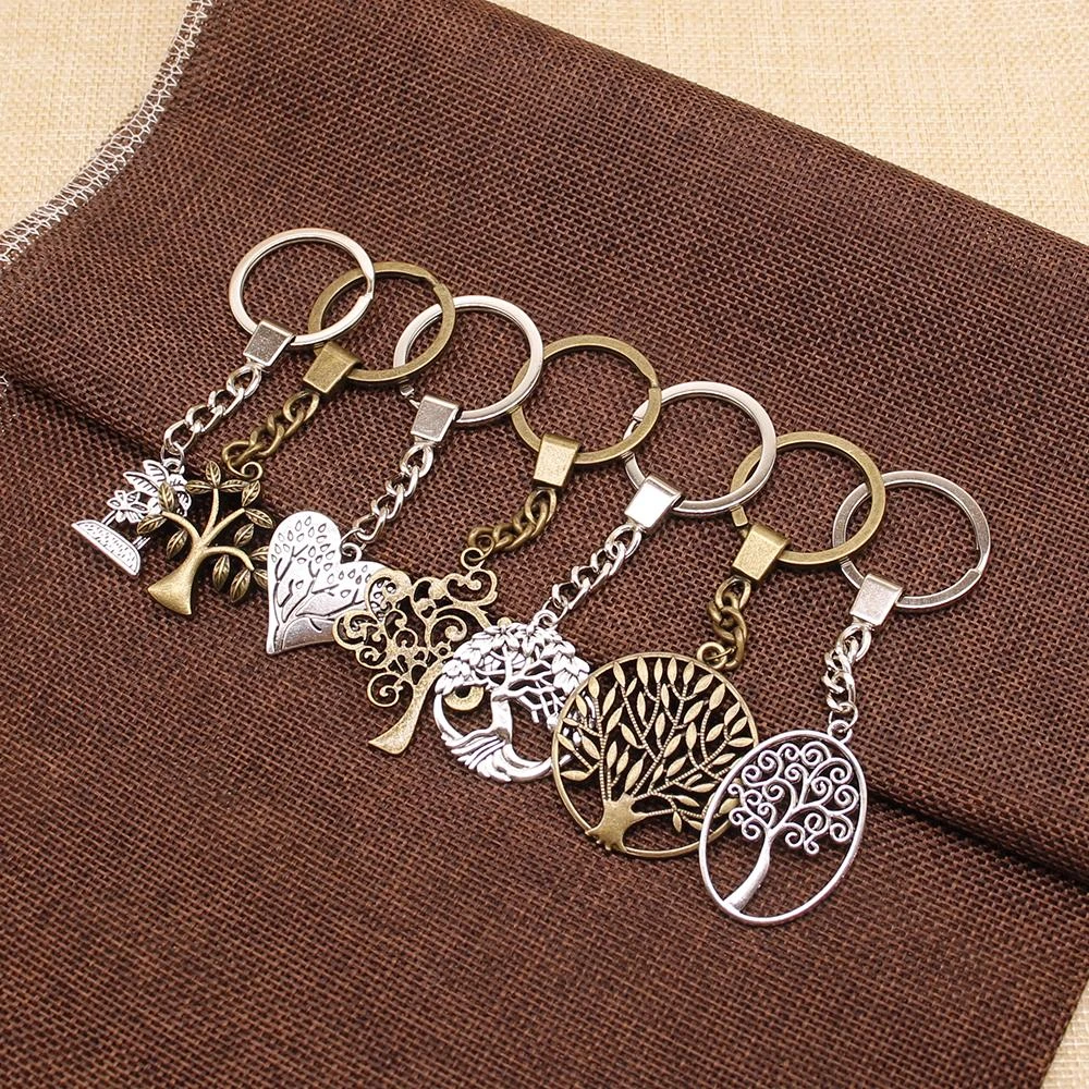 Tree of Life Key Chain Personalized Keychain Tree of Life Keychain Charm Keychain Initial Keychain Custom Keychain Tree Key Ring 692