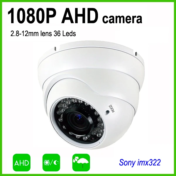 2.0MP high resolution AHD 1080P Motion Sensor Security CCTV Dome Camera with OSD menu