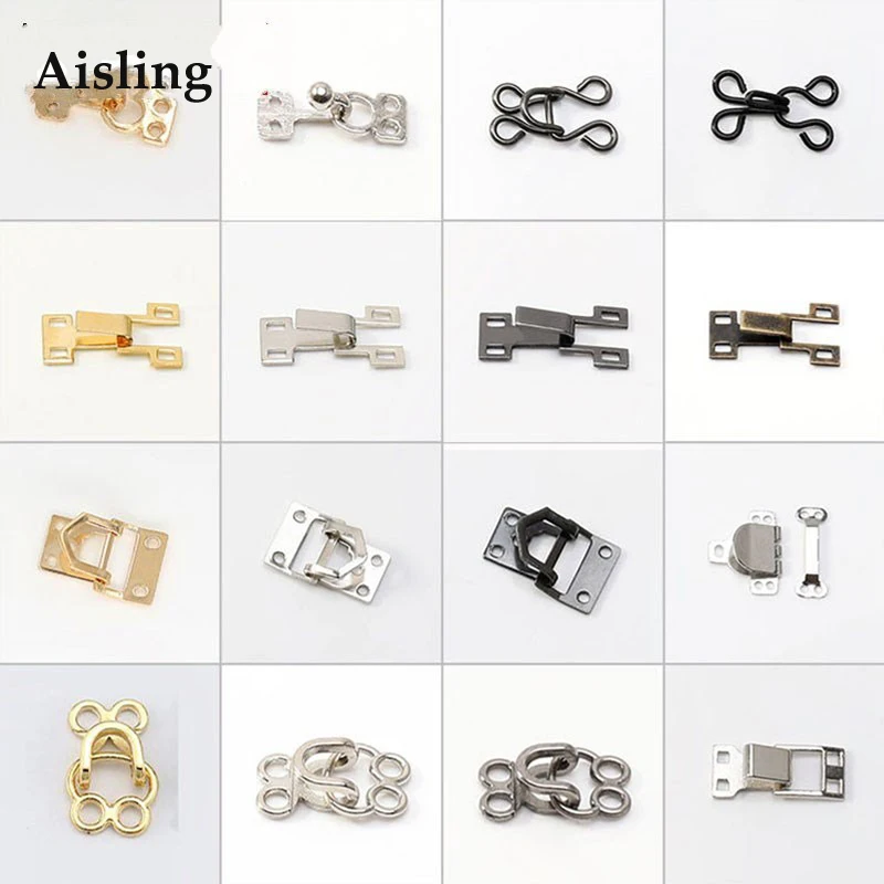 

5 Pairs Zinc Alloy Fastener Buckles Invisible Button To Connect Clasp Suitable For Mink Clothing Pants Hook Combined Button P087